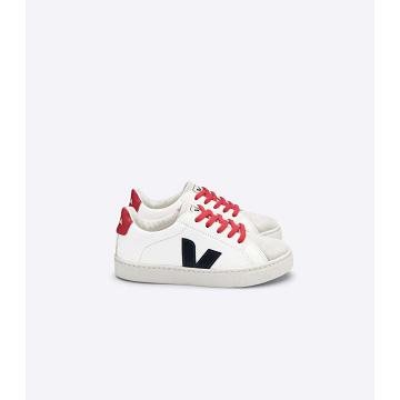 παπουτσια παιδικα Veja ESPLAR LACES CHROMEFREE White/Red | GR 734UZG